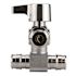 Apollo 1/2 in. Chrome-Plated Brass PEX-A Barb x 1/4 in. Compression Quarter-Turn Icemaker Tee Valve