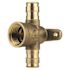 Apollo 1/2 in. Brass PEX-A Barb x Brass PEX-A Barb x Female Pipe Thread Drop-Ear Tee