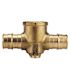 Apollo 3/4 in. Brass PEX-A Barb x Brass PEX-A Barb x Female Pipe Thread Drop-Ear Tee