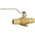 Apollo 3/4 in. Brass PEX-A Barb Ball Valve with Drain and Mounting Pad
