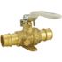 Apollo 3/4 in. Brass PEX-A Barb Ball Valve with Drain and Mounting Pad