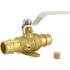 Apollo 3/4 in. Brass PEX-A Barb Ball Valve with Drain and Mounting Pad