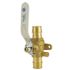 Apollo 3/4 in. Brass PEX-A Barb Ball Valve with Drain and Mounting Pad