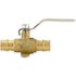 Apollo 3/4 in. Brass PEX-A Barb Ball Valve with Drain and Mounting Pad