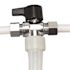 Apollo 1/2 in. Chrome-Plated Brass PEX-A Barb x 3/8 in. Compression Dual Outlet Quarter-Turn Angle Stop Valve