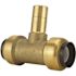 Tectite 1/2 in. Brass Push-To-Connect x 1/2 in. Brass Push-To-Connect x 1/2 in. CTS Street Outlet Tee