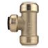 Tectite 1 in. IPS x 1 in. IPS x 1 in. CTS Brass Push-To-Connect Slip Tee