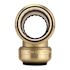 Tectite 1 in. IPS x 1 in. IPS x 1 in. CTS Brass Push-To-Connect Slip Tee