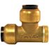 Tectite 1/2 in. Brass Push-To-Connect 90-Degree Elbow with Drain/Vent