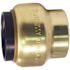 Tectite 1/2 in. Brass Push-To-Connect Cap Pro Pack (6-Pack)