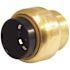 Tectite 1/2 in. Brass Push-To-Connect Cap Pro Pack (6-Pack)