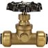 Tectite 1/2 in. Brass Push-To-Connect Stop Valve with Drain