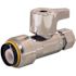 Tectite 1/2 in. Push-To-Connect x 3/8 in. Compression Quarter-Turn Straight Stop Valve Pro Pack (6-Pack)