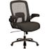 Flash Furniture Fabric Swivel Ergonomic Office Chair in Black