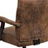 Flash Furniture Brown Derrick Microfiber Tufted Swivel Office Chair with Wood Base, Ergonomic Farmhouse Full-Back Desk Chair