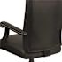 Flash Furniture Martha Washington Faux Leather Swivel Executive Chair in Black Leather with Arms