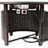 Fire Sense Florence 44 in. x 24 in. Round Aluminum Propane Fire Pit Table in Antique Bronze with Vinyl Cover