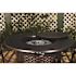 Fire Sense Florence 44 in. x 24 in. Round Aluminum Propane Fire Pit Table in Antique Bronze with Vinyl Cover