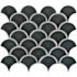 MSI Azul Scallop Glossy 13.11 in. x 9.96 in. x 8 mm Glossy Porcelain Mosaic Tile (9.1 sq. ft. / Case)