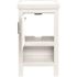 Glacier Bay Spa 18.5 in. W x 16.25 in. D x 33.75 in. H Single Sink Bath Vanity in White with White Cultured Marble Top
