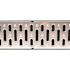 Compact Series 5.4 in. W x 3.2 in. D x 39.4 in. L Trench and Channel Drain Kit w/ Stainless Steel Grate (3-PK | 9.8 ft)
