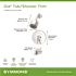 Symmons Dia Single Handle Wall-Mounted Tub and Shower Faucet Trim Kit in Polished Chrome - 1.5 GPM (Valve not Included)