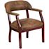 Flash Furniture Fabric Cushioned Side Chair in Brown