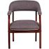 Flash Furniture Fabric Cushioned Side Chair in Gray