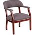 Flash Furniture Fabric Cushioned Side Chair in Gray