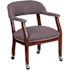 Flash Furniture Fabric Cushioned Side Chair in Gray