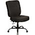 Flash Furniture Faux Leather Swivel Adjustable Height Drafting Chair in Black