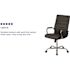 Flash Furniture Faux Leather Swivel Ergonomic Office Chair in Black