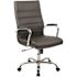 Flash Furniture Faux Leather Swivel Ergonomic Office Chair in Black