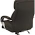 Black Hercules Series 24/7 Intensive Use Swivel Office Chair with Loop Arms, Ergonomic Padded High-Back Executive Chair