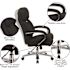 Black Hercules Series 24/7 Intensive Use Swivel Office Chair with Loop Arms, Ergonomic Padded High-Back Executive Chair