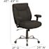 Black Hercules Series 24/7 Intensive Use Swivel Office Chair with Loop Arms, Ergonomic Padded High-Back Executive Chair
