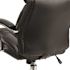 Black Hercules Series Leather Soft Swivel Office Chair with Loop Arms, Ergonomic Padded High-Back Executive Chair