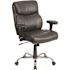 Flash Furniture Faux Leather Swivel Office Chair in Black