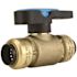 Tectite 1/2 in. Brass Push-To-Connect Compact Ball Valve with Lockable Handle