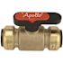 Tectite 1 in. Brass Push-To-Connect Compact Ball Valve with Lockable Handle