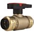 Tectite 3/4 in. Brass Push-To-Connect Compact Ball Valve with Lockable Handle