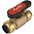 Tectite 3/4 in. Brass Push-To-Connect Compact Ball Valve with Lockable Handle