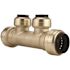 Tectite 3/4 in. x 3/4 in. Brass Push-To-Connect Inlets with 2-Port Open Manifold 1/2 in. Push-To-Connect Outlets