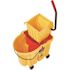 Rubbermaid Commercial Products WaveBrake 4.5 Gal. Red Plastic Dirty Water Bucket