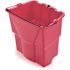 Rubbermaid Commercial Products WaveBrake 4.5 Gal. Red Plastic Dirty Water Bucket