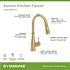 Symmons Sereno Single Handle Pull-Down Sprayer Kitchen Faucet in Brushed Bronze