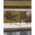 BALKENE HOME Morgan Stacking Resin Wicker Outdoor Dining Chair in Mocha (4-Pack)