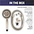 Waterpik 9-Spray 4.5 in. Single Wall Mount 1.8 GPM Handheld Adjustable Shower Head in Brushed Nickel