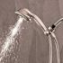 Waterpik 9-Spray 4.5 in. Single Wall Mount 1.8 GPM Handheld Adjustable Shower Head in Brushed Nickel