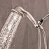 Waterpik 9-Spray 4.5 in. Single Wall Mount 1.8 GPM Handheld Adjustable Shower Head in Brushed Nickel
